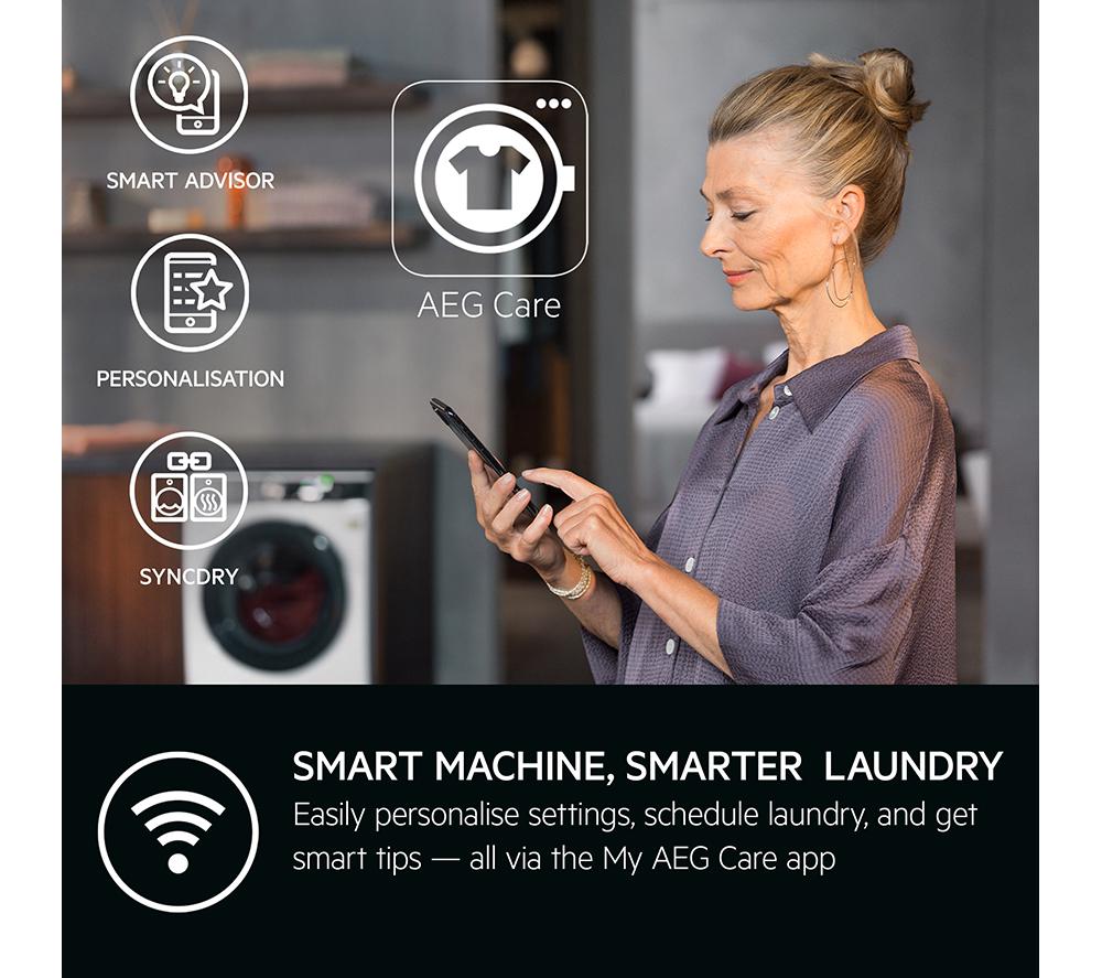 AEG 9000 AbsoluteCare TR959M6BC WiFi-enabled 9 kg Heat Pump Tumble Dryer - White