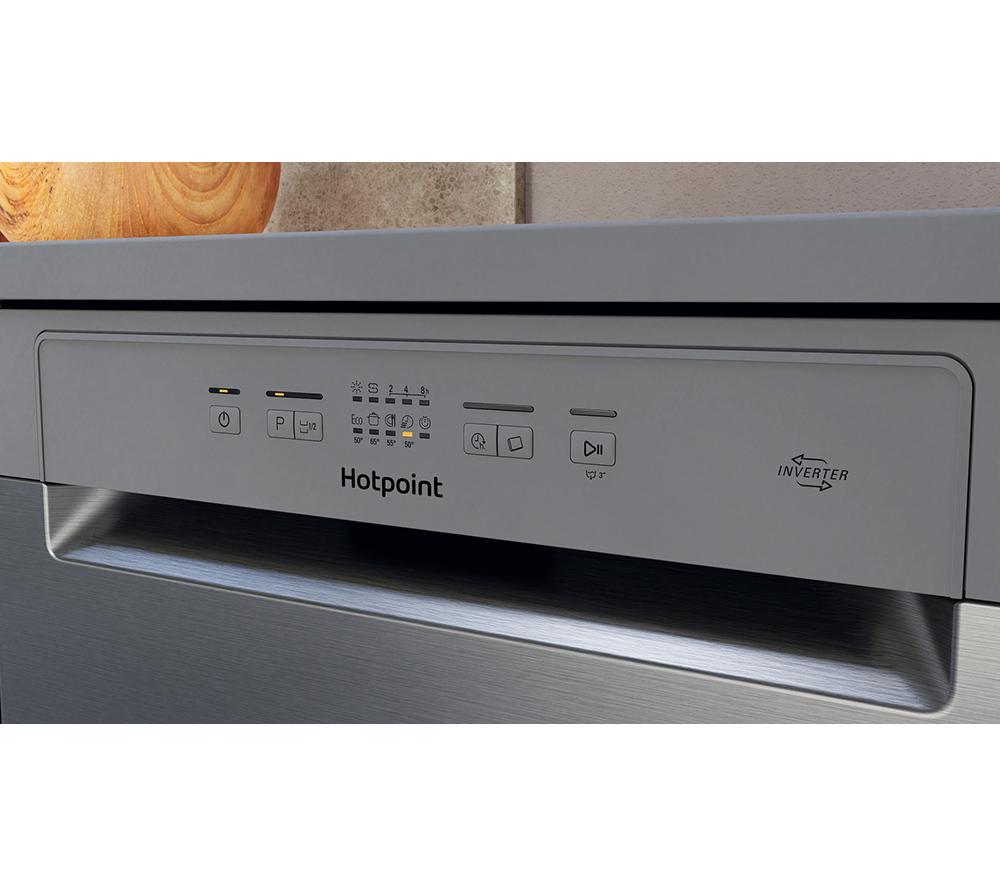 HOTPOINT H2F HL626 X UK Full-size Dishwasher - Inox
