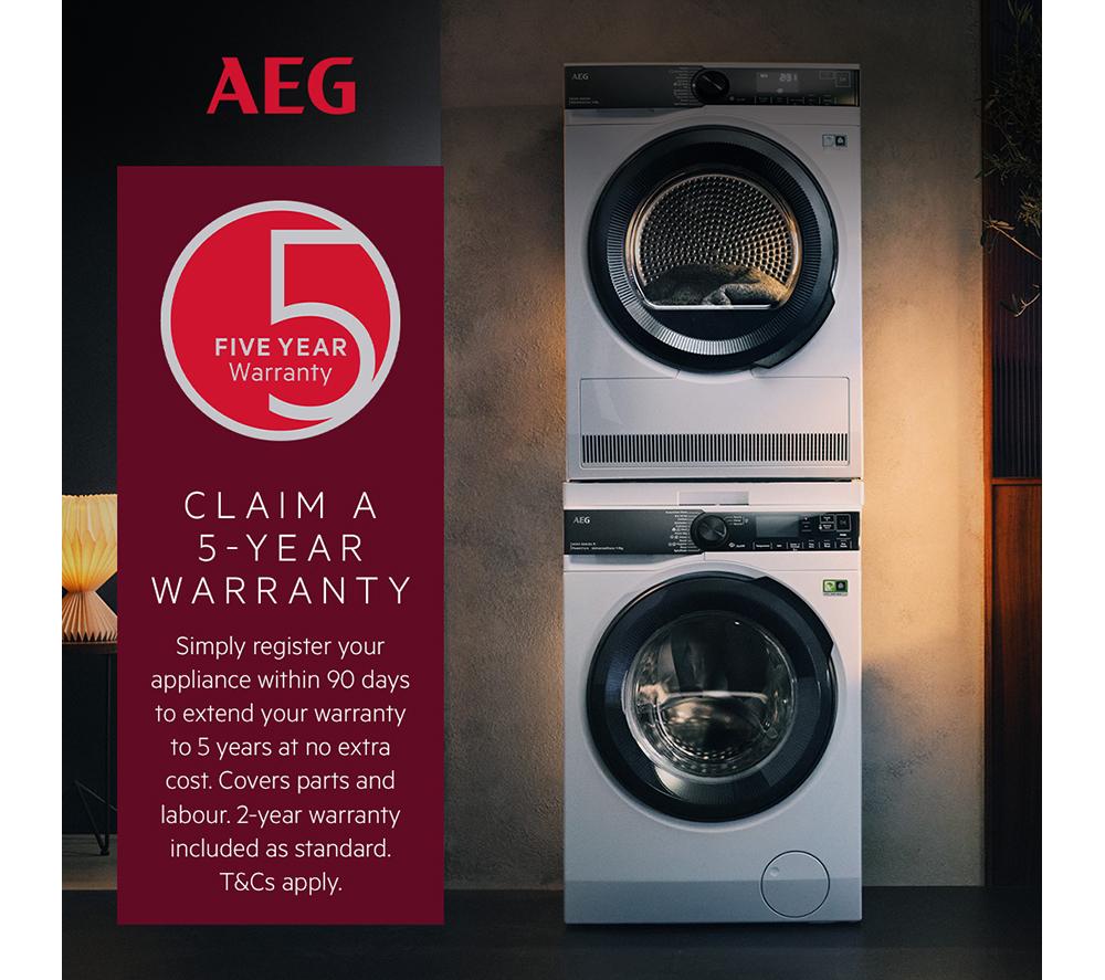 AEG 7000 series TR718L4B 8 kg Heat Pump Tumble Dryer - White