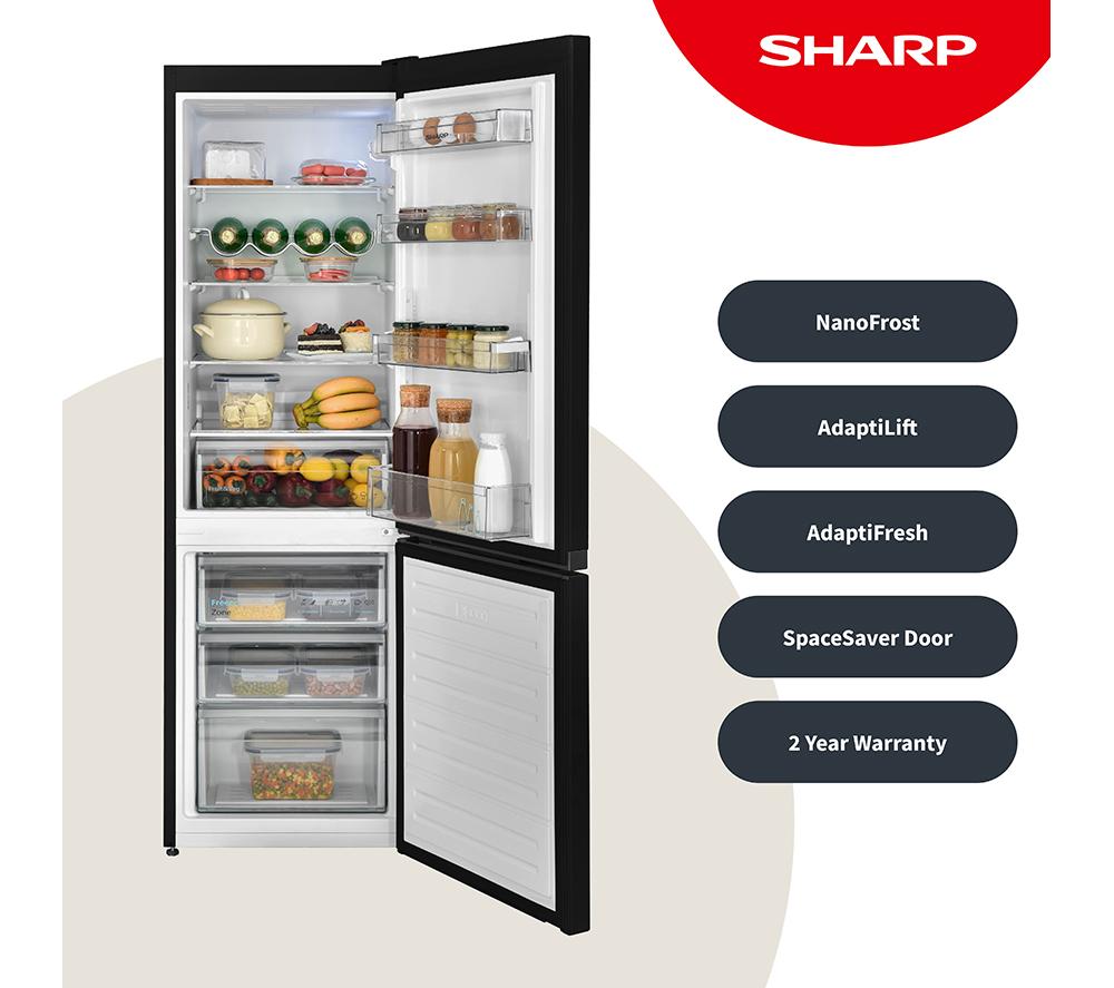 SHARP SJ-BB04DTXBE-EN Frigorífico Combi 60/40 - Negro