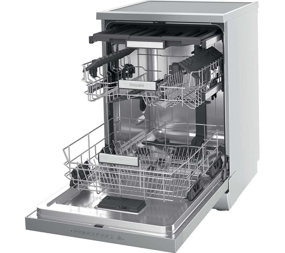 Lavavajillas de tamaño completo HOTPOINT Maxi Space H7F HP43 X UK - Plata