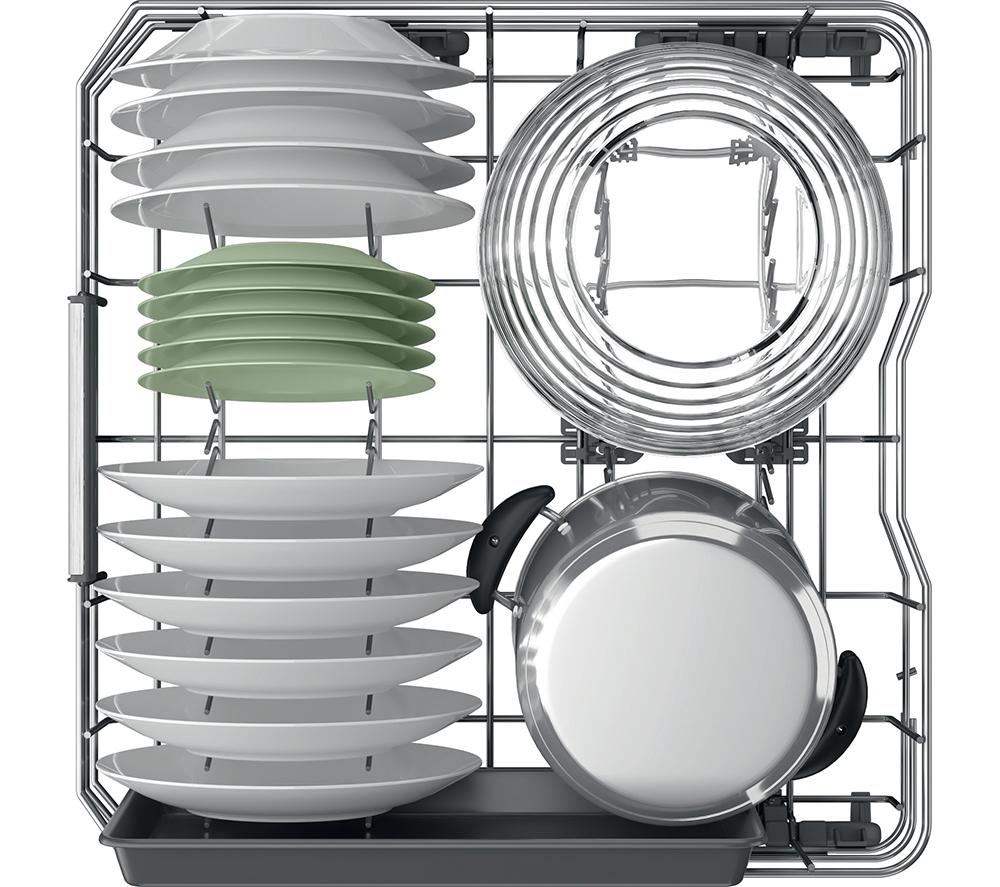 Lavavajillas de tamaño completo HOTPOINT Maxi Space H7F HP43 X UK - Plata