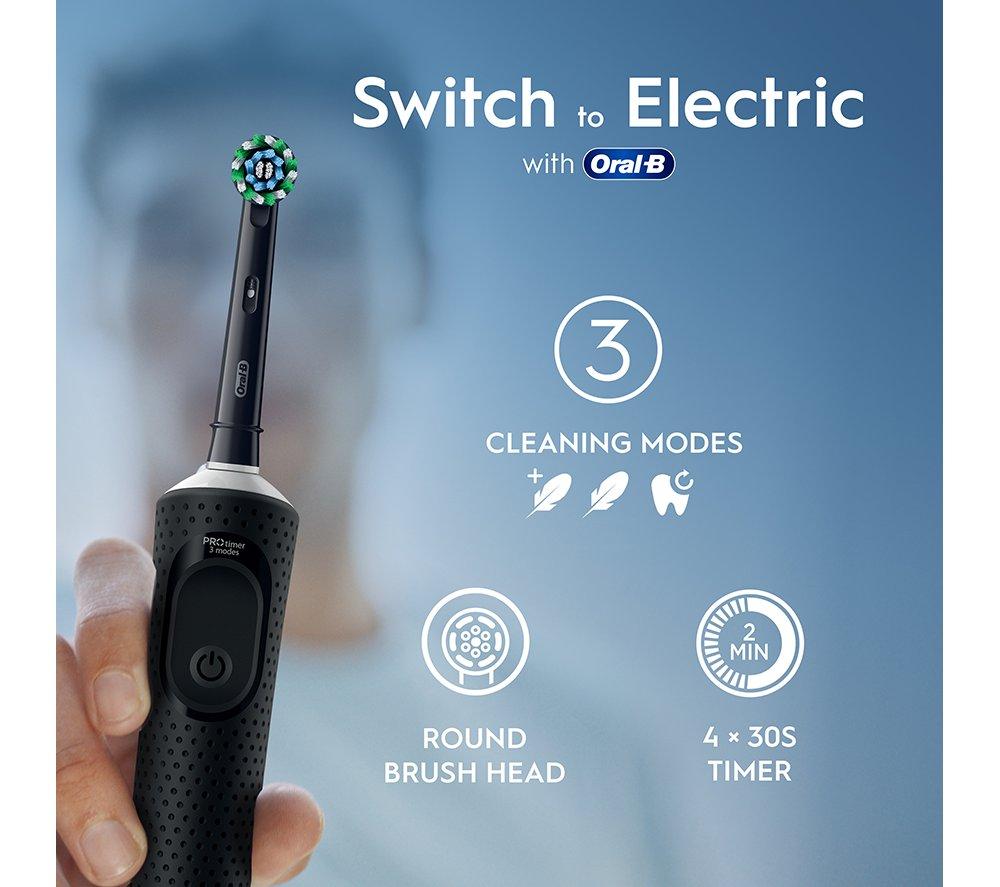 ORAL-B Vitality Pro Electric Toothbrush - Pack of 2, Black & Blue