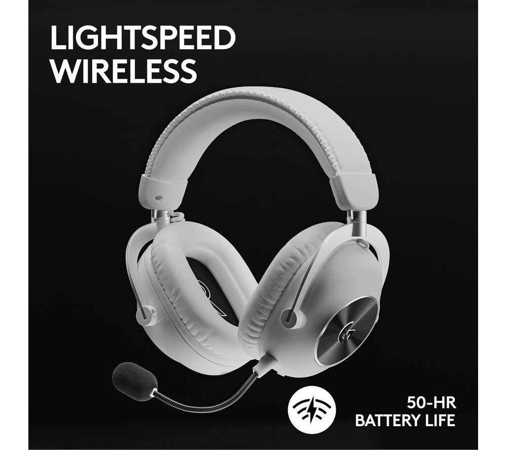 LOGITECH PRO X 2 LIGHTSPEED Wireless 7.1 Gaming Headset (White) & Steam Wallet Card (£20) Bundle