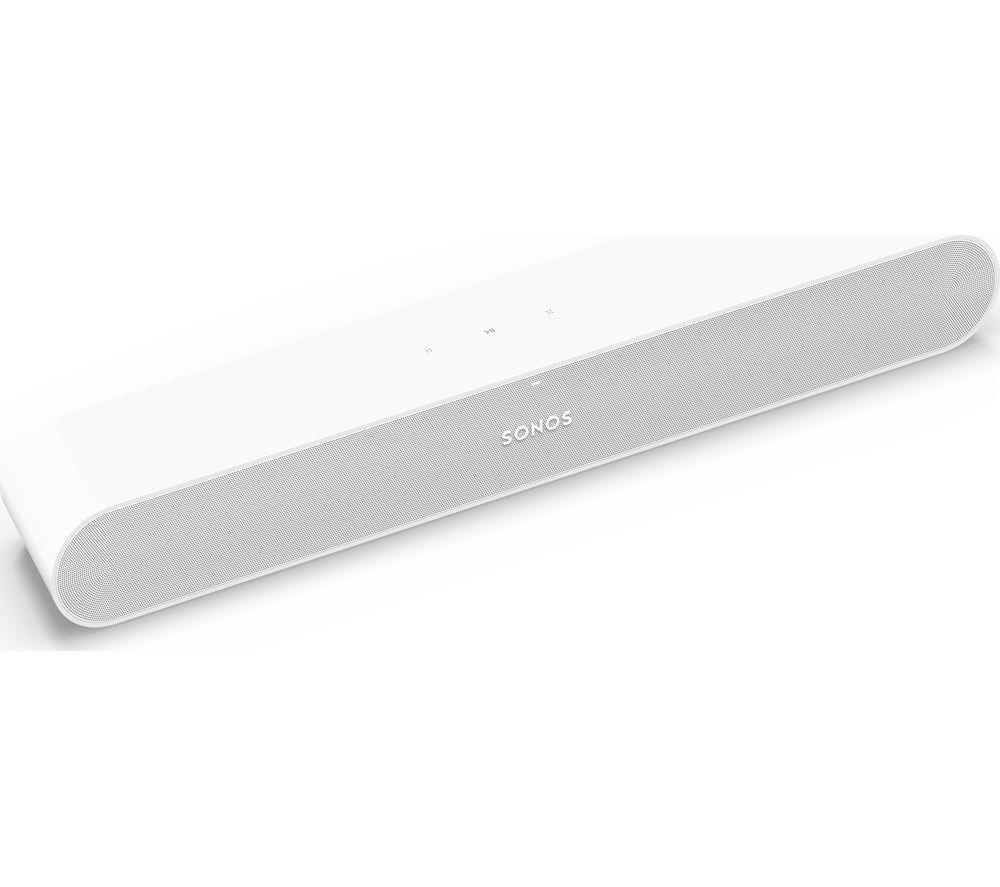 SONOS Ray Compact Sound Bar & SUB Mini Wireless Subwoofer Bundle - White