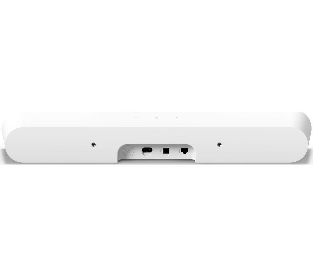 SONOS Ray Compact Sound Bar & SUB Mini Wireless Subwoofer Bundle - White