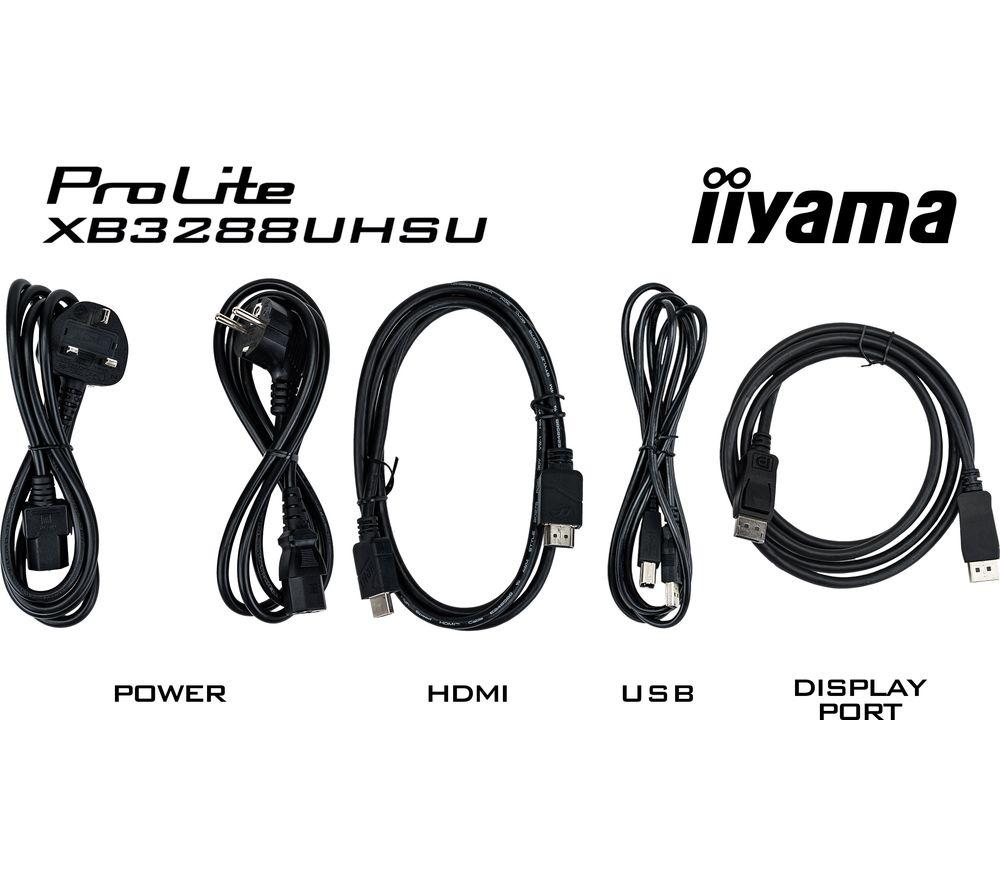 IIYAMA ProLite XB3288UHSU-B5 4K Ultra HD 32" VA LCD Monitor - Black