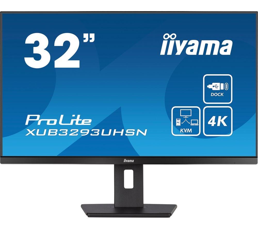 IIYAMA ProLite XUB3293UHSN-B5 4K Ultra HD 32" IPS LCD Monitor - Black