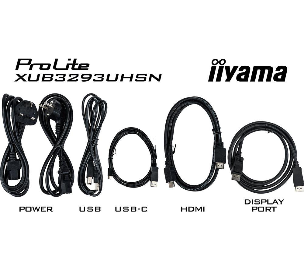 IIYAMA ProLite XUB3293UHSN-B5 Monitor IPS LCD 4K Ultra HD de 32" - Negro