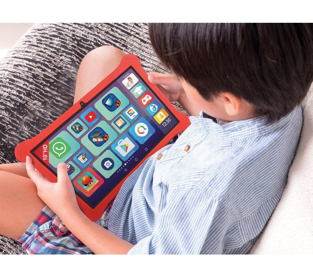 LEXIBOOK Lexipad Master 10" Kids Educational Tablet - 128 GB, Red