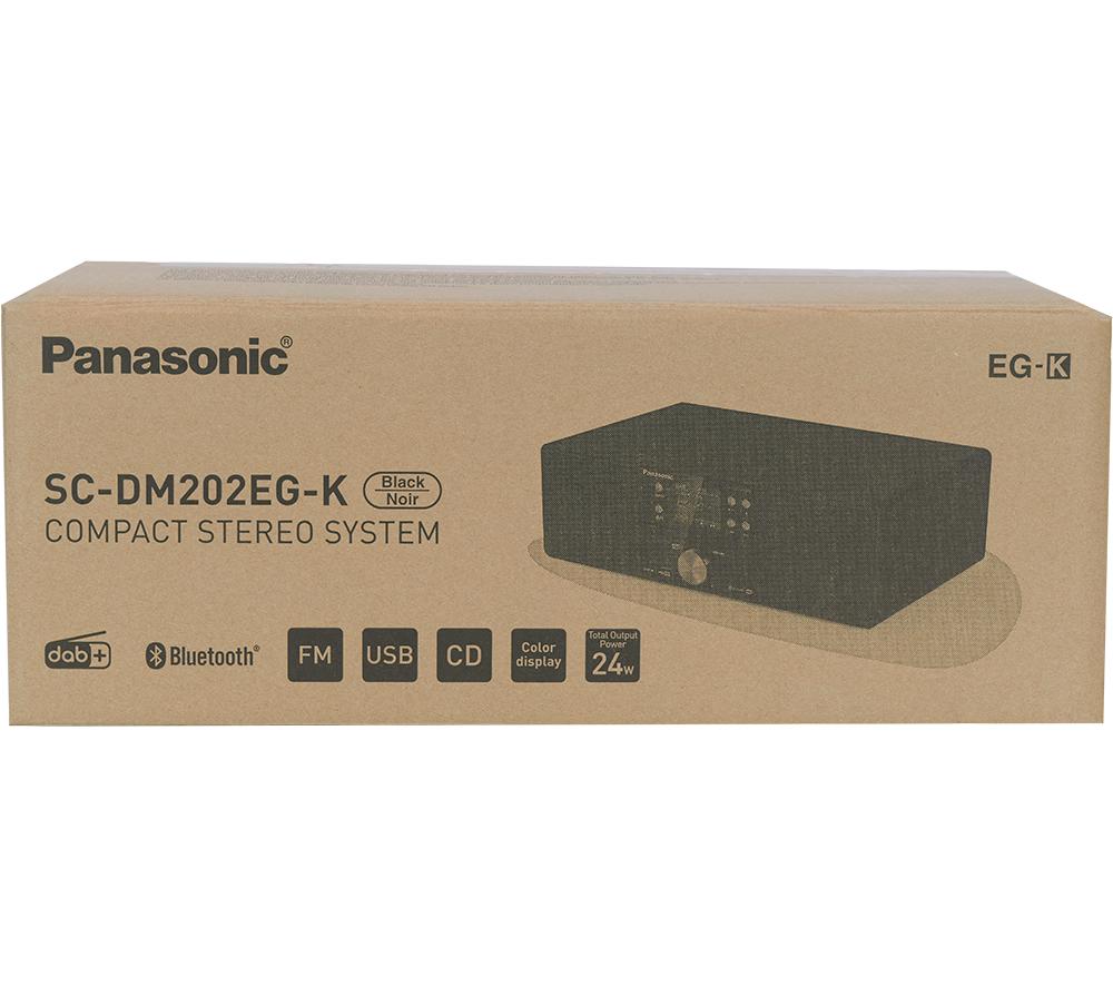 Sistema estéreo todo en uno Bluetooth PANASONIC SC-DM202 - Negro
