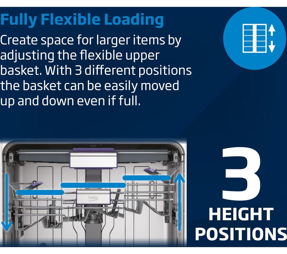BEKO Pro HygieneIntense BDIS38040Q Slimline Fully Integrated Dishwasher