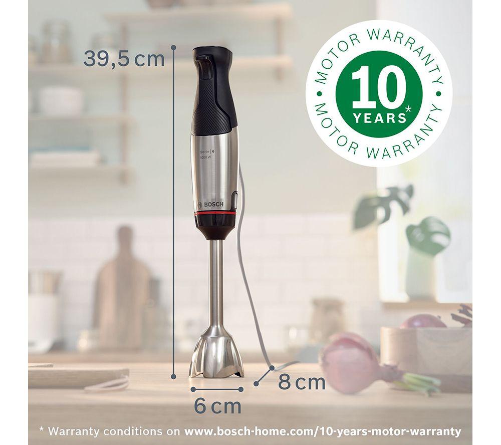 BOSCH Ergomaster 3 en 1 Batidora de mano con control de presión y velocidad MSM6M623GB - Negra
