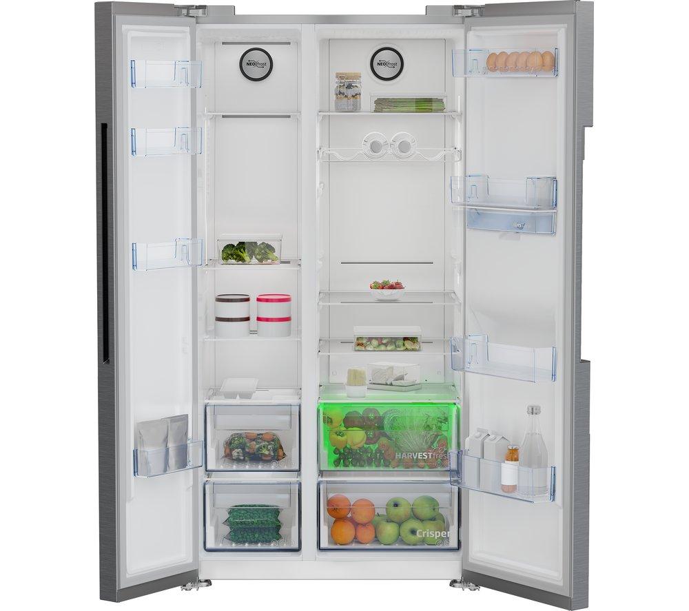 Frigorífico combi americano Beko HarvestFresh ASD2442VPS - Acero inoxidable