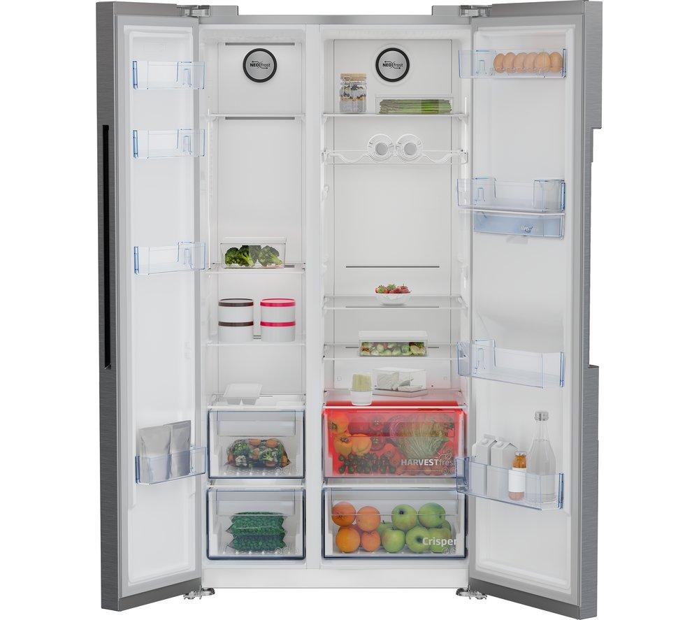 Frigorífico combi americano Beko HarvestFresh ASD2442VPS - Acero inoxidable