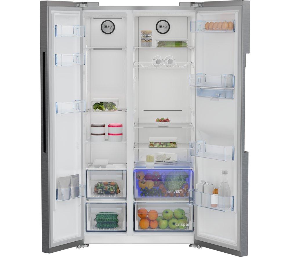 Frigorífico combi americano Beko HarvestFresh ASD2442VPS - Acero inoxidable