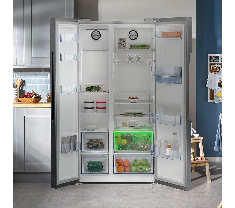 Frigorífico combi americano Beko HarvestFresh ASD2442VPS - Acero inoxidable
