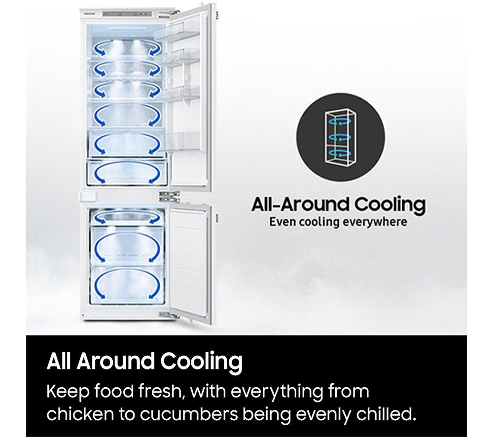 SAMSUNG Series 6 SpaceMax RB38C636DB1/EU Smart 70/30 Fridge Freezer - Black Stainless