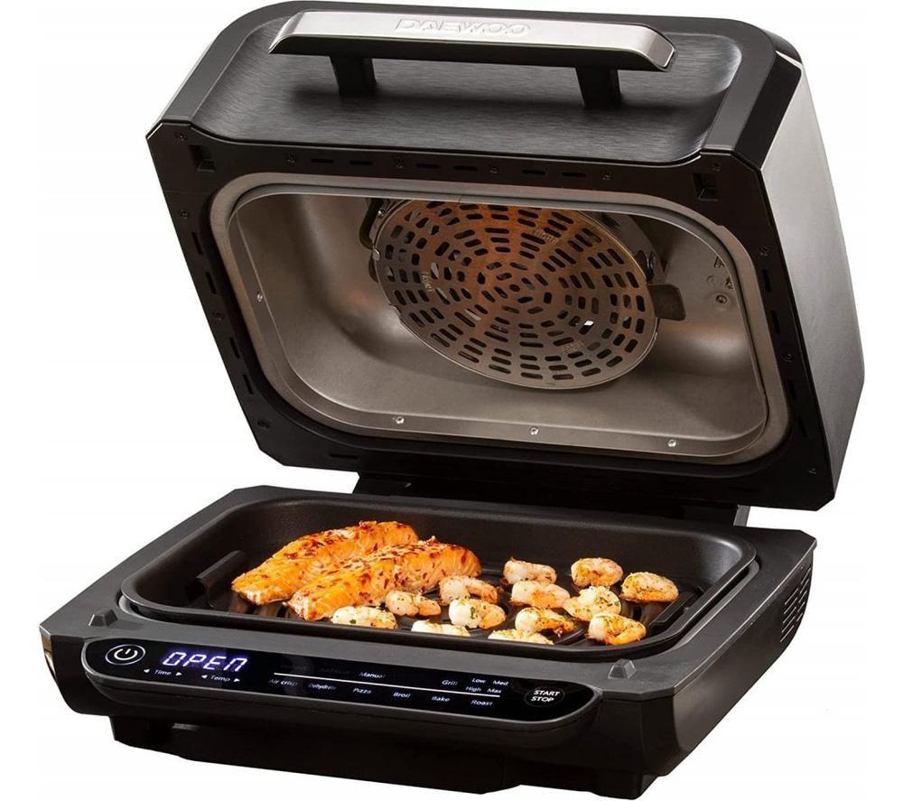 DAEWOO SDA2479GE 8-in-1 Grill and Air Fryer - Black