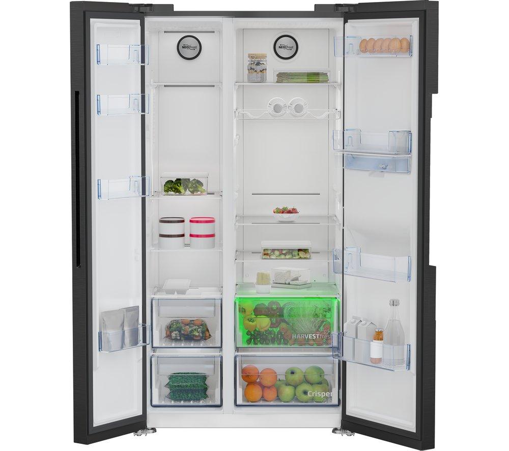 Frigorífico americano BEKO Pro ASD2442VPZ - Negro