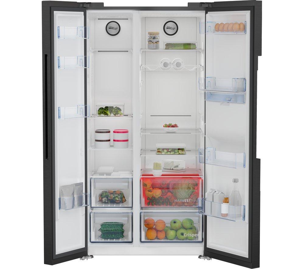 Frigorífico americano BEKO Pro ASD2442VPZ - Negro