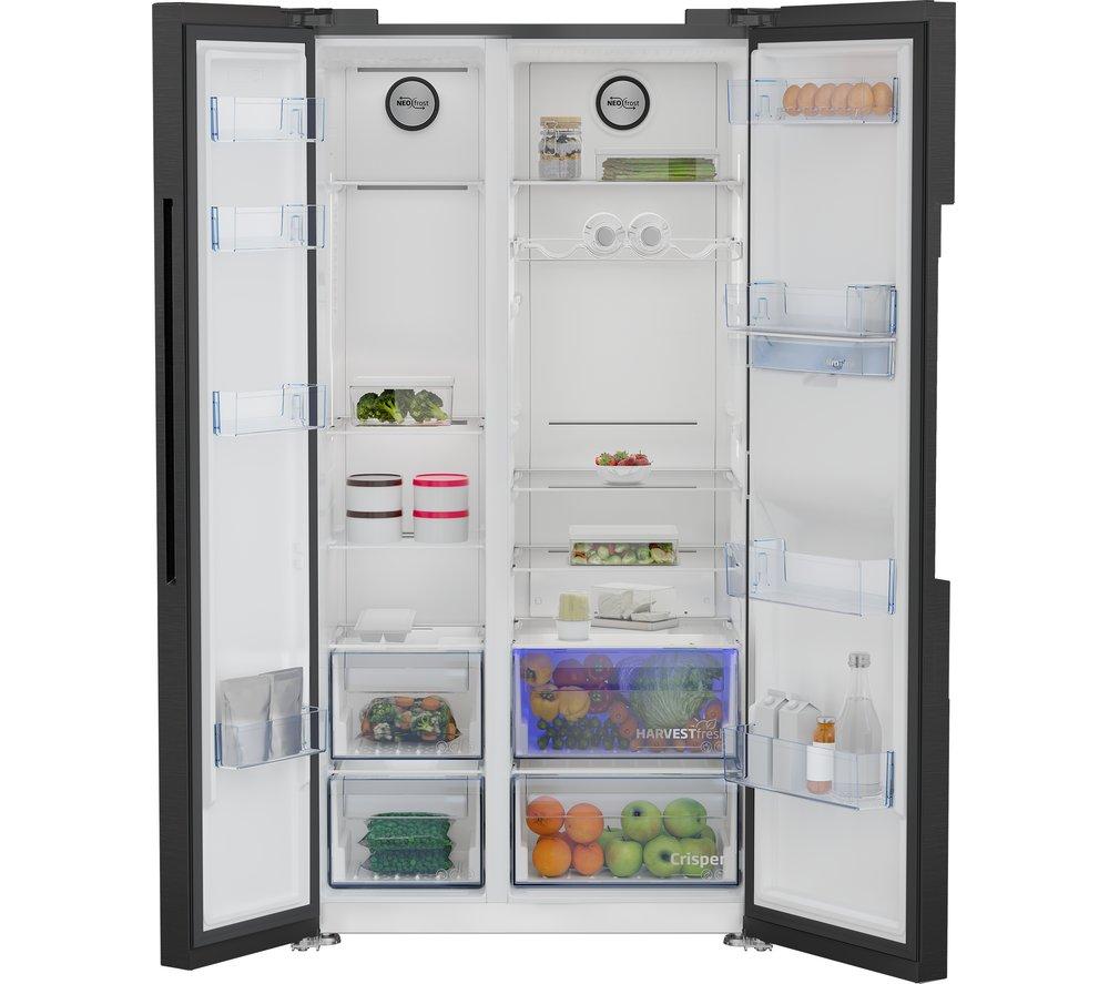 Frigorífico americano BEKO Pro ASD2442VPZ - Negro