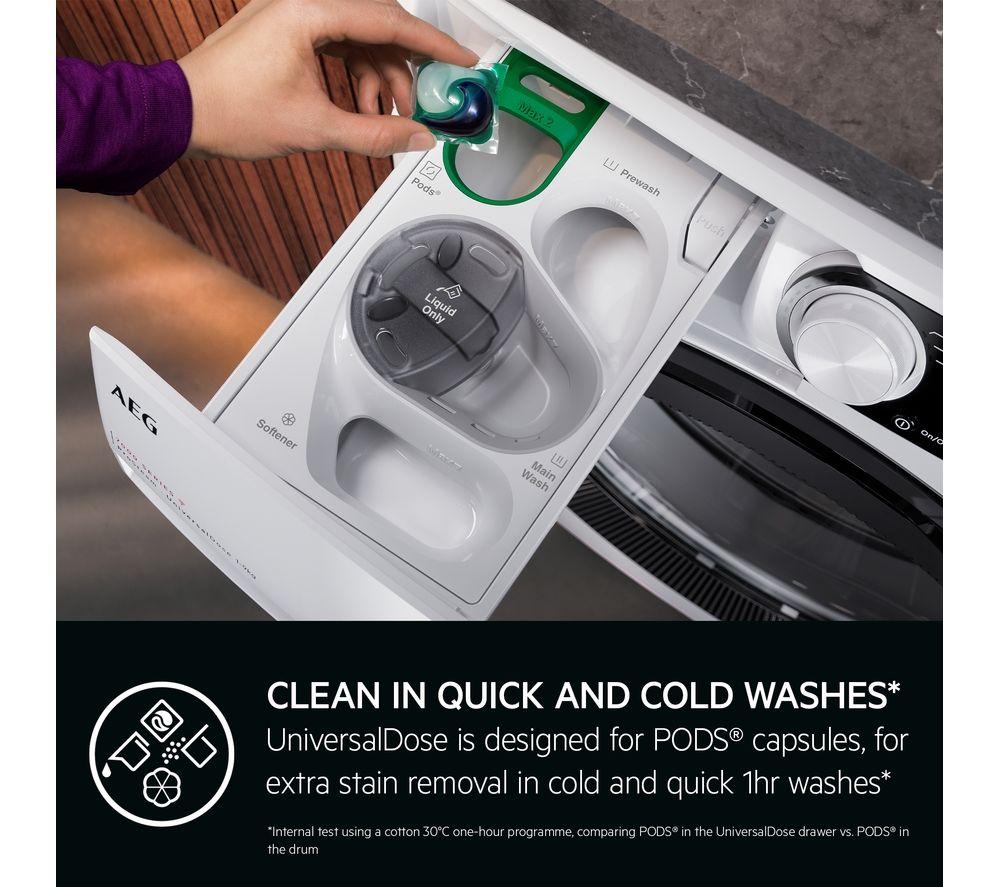 AEG 8000 Series LWR8516O5UD WiFi-enabled 10 kg Washer Dryer - White