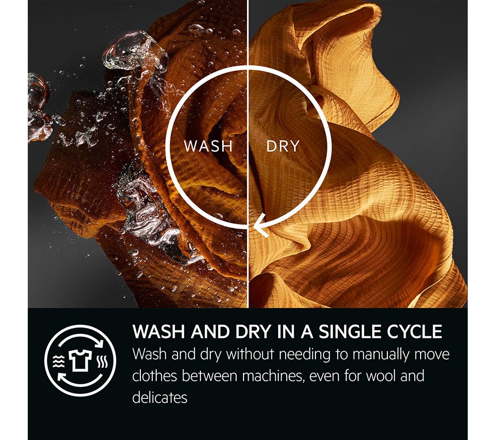 AEG 8000 Series LWR8516O5UD WiFi-enabled 10 kg Washer Dryer - White