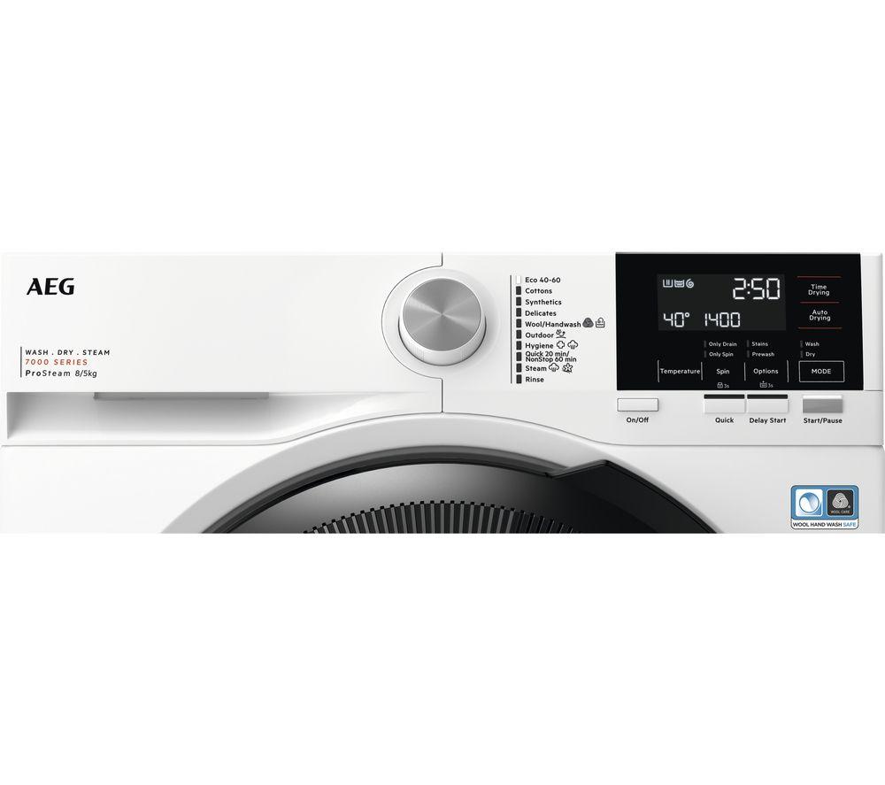 AEG Serie 7000 LWR7185M4B Lavadora secadora de 8 kg - Blanca