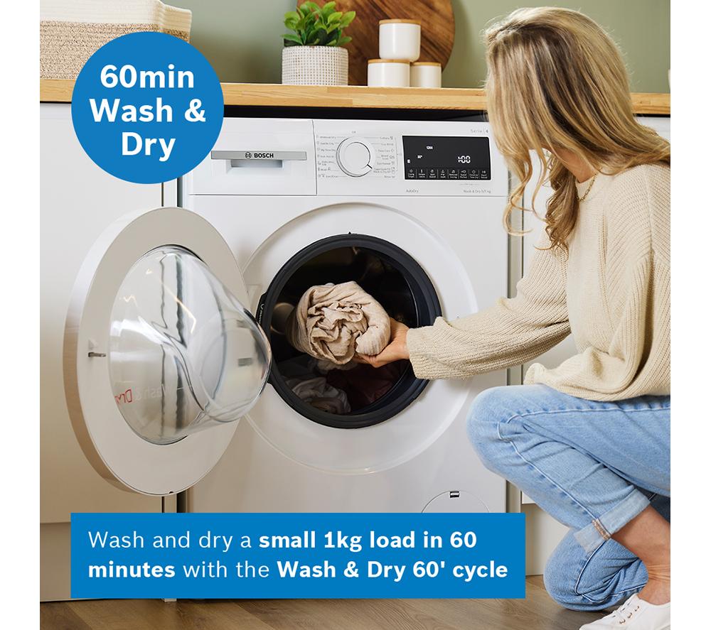 BOSCH Serie 4 WNA144V9GB Lavadora secadora de 9 kg - Blanca