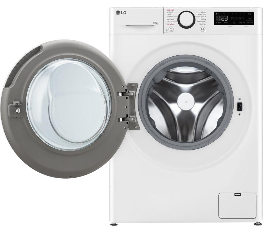 Lavasecadora LG Serie 4 AI Direct Drive FWY696WWLN1 de 9 kg - Blanca
