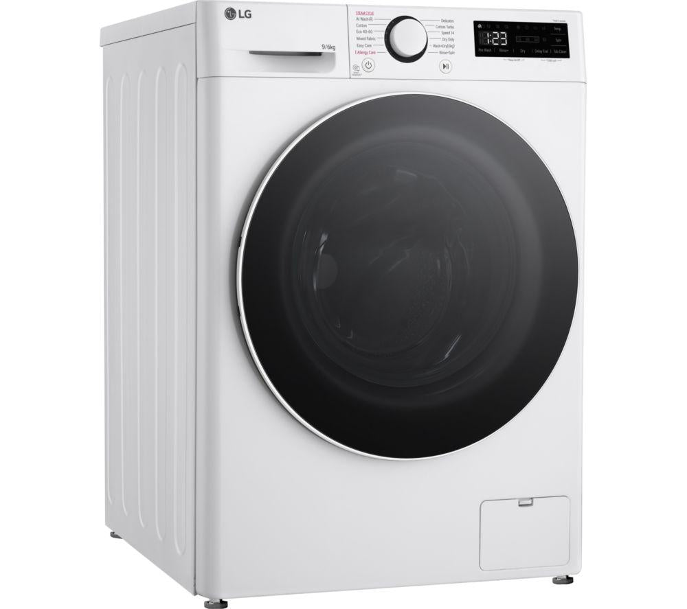 Lavasecadora LG Serie 4 AI Direct Drive FWY696WWLN1 de 9 kg - Blanca