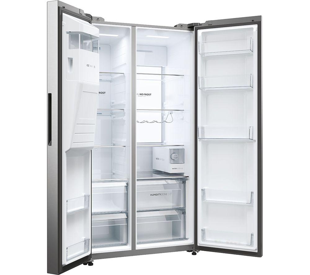 Frigorífico Combi Inteligente de Estilo Americano HAIER HSW79F18CIMM - Inox Platino