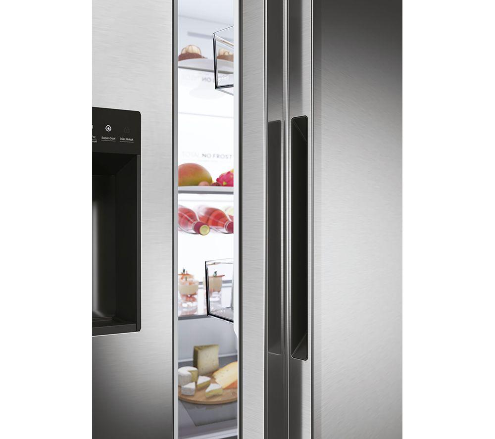 Frigorífico Combi Inteligente de Estilo Americano HAIER HSW79F18CIMM - Inox Platino