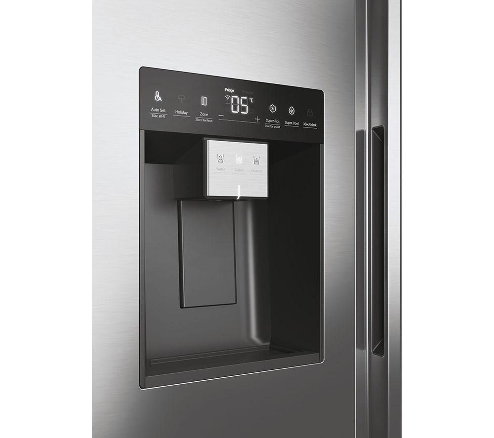 Frigorífico Combi Inteligente de Estilo Americano HAIER HSW79F18CIMM - Inox Platino