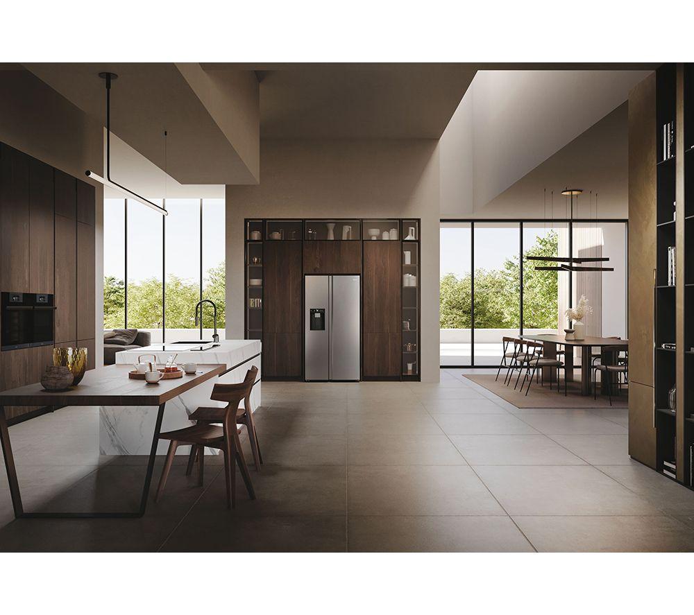 Frigorífico Combi Inteligente de Estilo Americano HAIER HSW79F18CIMM - Inox Platino