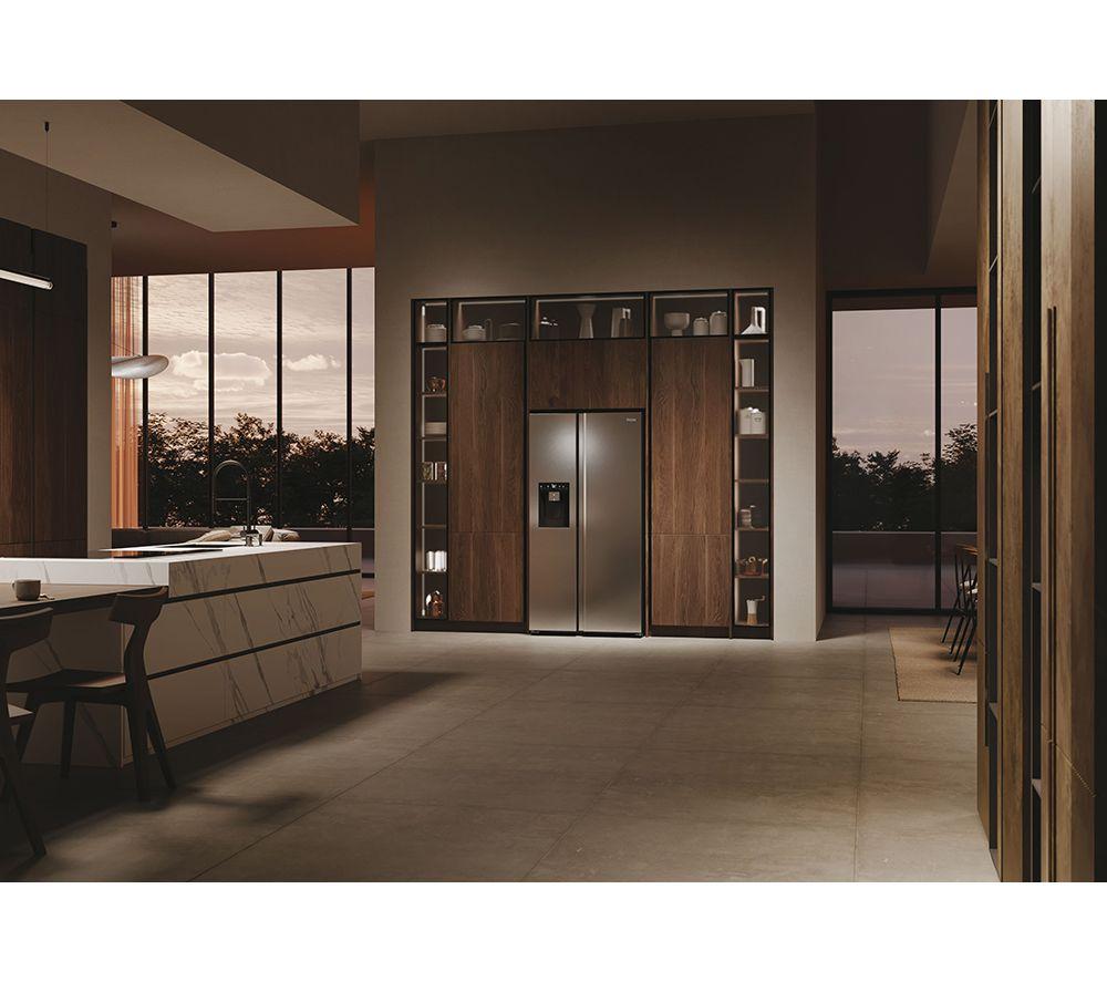 Frigorífico Combi Inteligente de Estilo Americano HAIER HSW79F18CIMM - Inox Platino