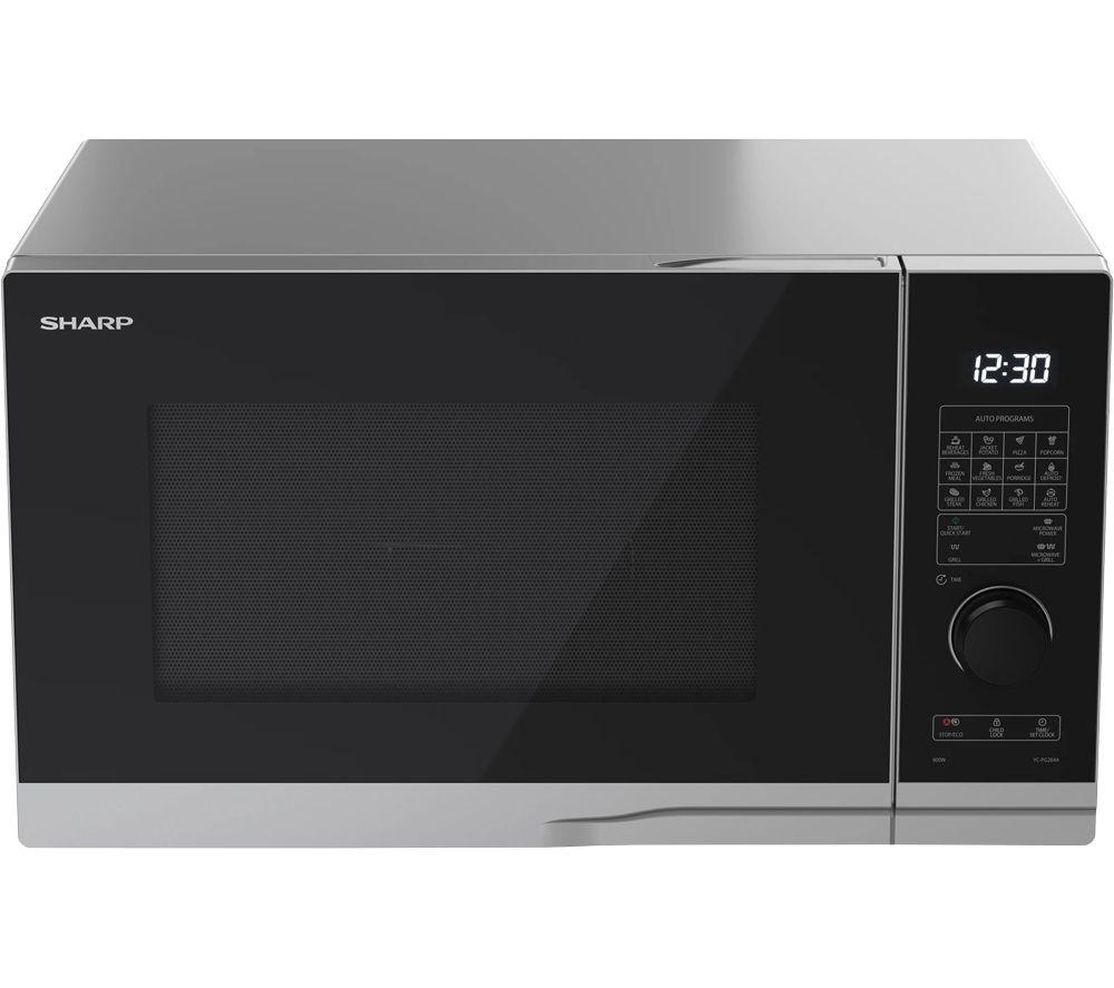 SHARP Premium Series YC-PG254AU-S Microwave with Grill - Stainless Steel