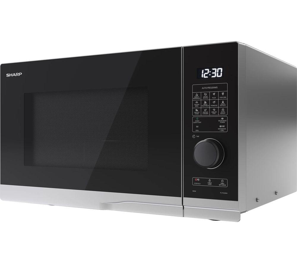 SHARP Premium Series YC-PG254AU-S Microwave with Grill - Stainless Steel