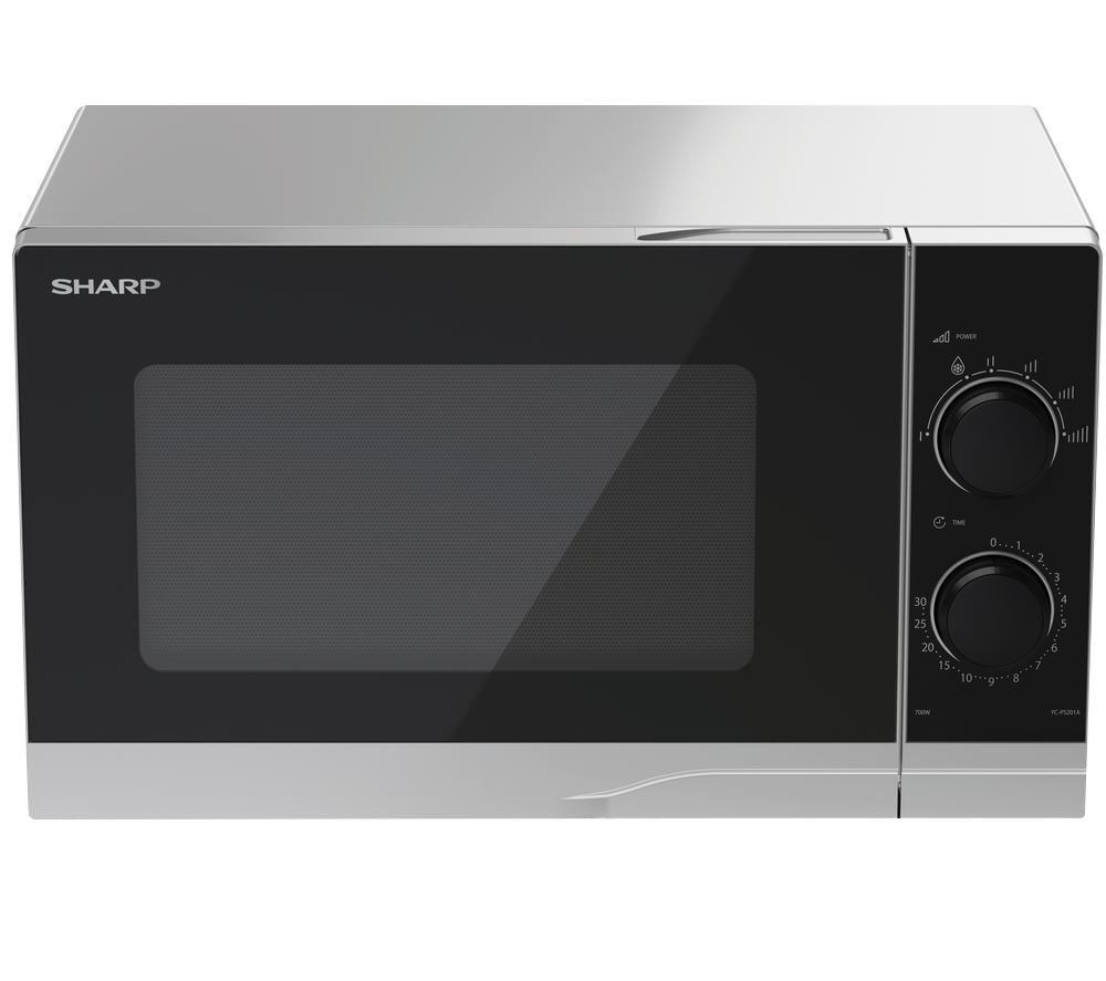 SHARP Premium Series YC-PS201AU-S Solo Microwave - Silver