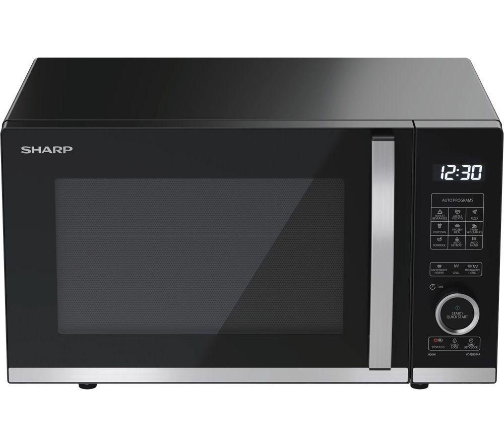 SHARP Quality Series YC-QG204AU-B Microwave with Grill - Black