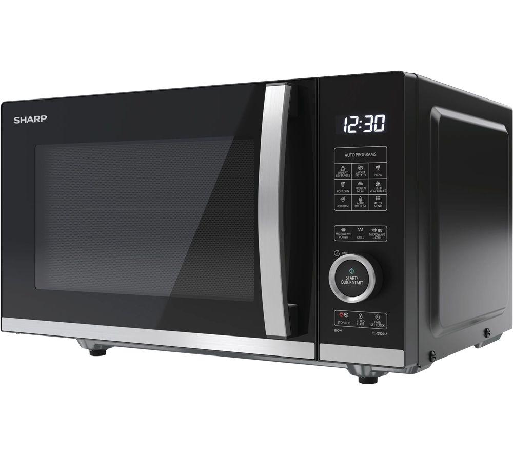 SHARP Quality Series YC-QG204AU-B Microwave with Grill - Black