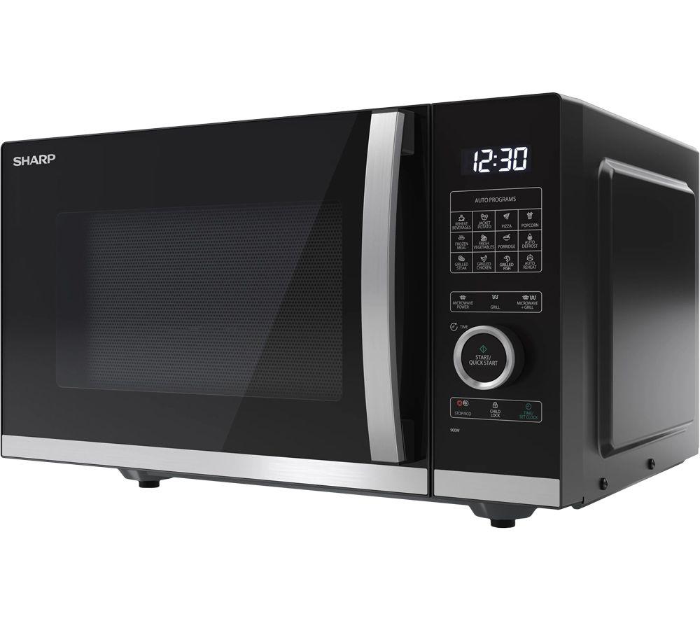 SHARP Quality Series YC-QG234AU-B Microwave with Grill - Black