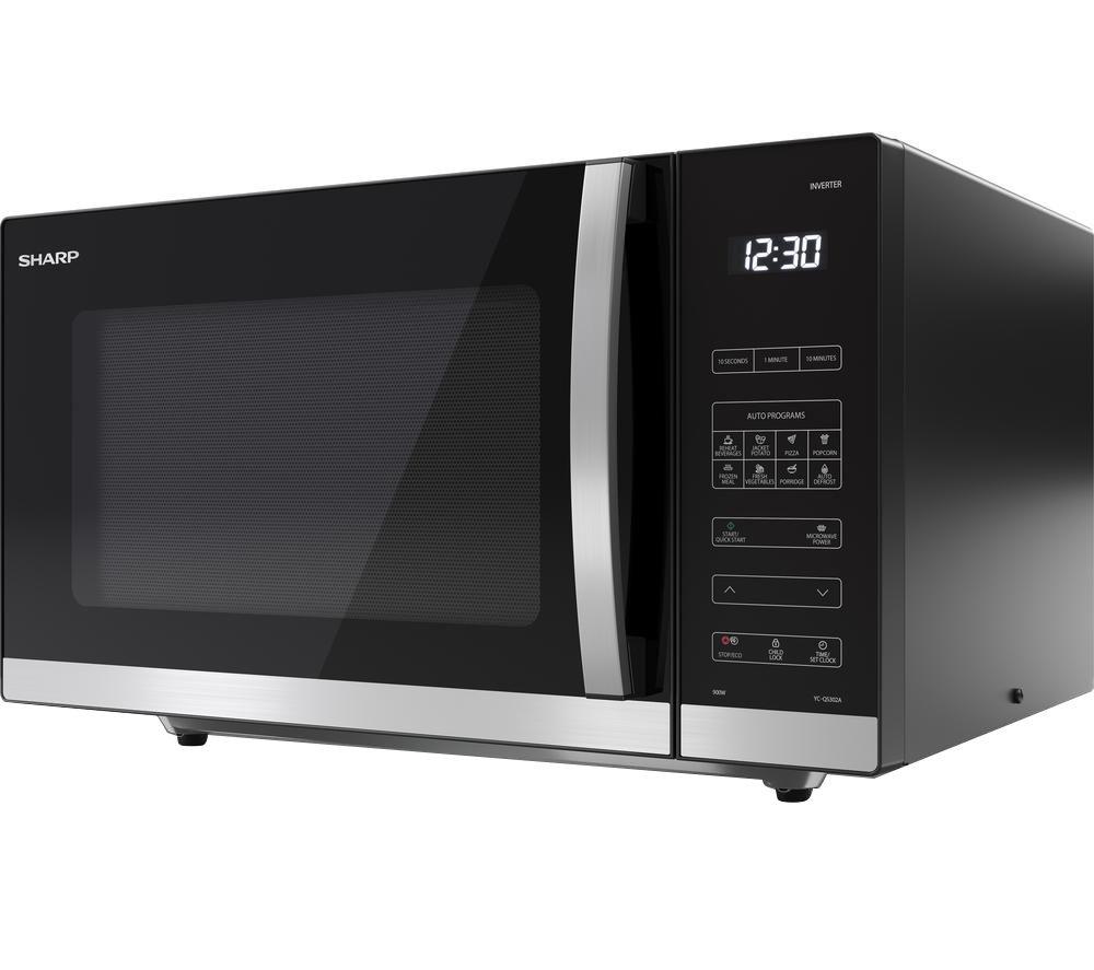 SHARP Quality Series YC-QS302AU-B Solo Microwave - Black