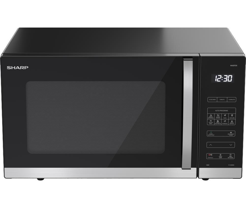 SHARP Quality Series YC-QS302AU-B Solo Microwave - Black