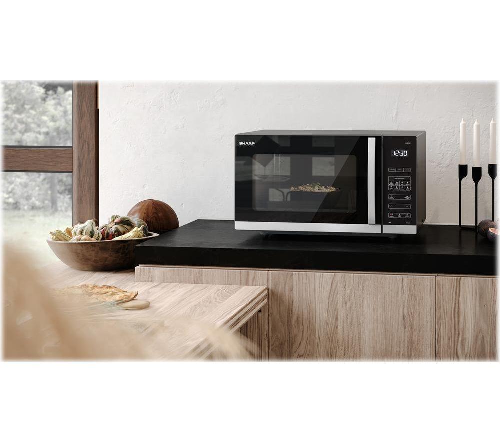 Microondas SHARP Serie de Calidad YC-QS302AU-B Solo - Negro