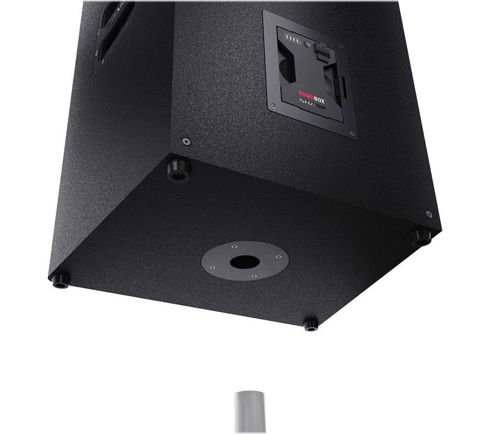 SHARP SumoBox PRO CP-LS200 Portable Bluetooth Megasound Party Speaker - Black