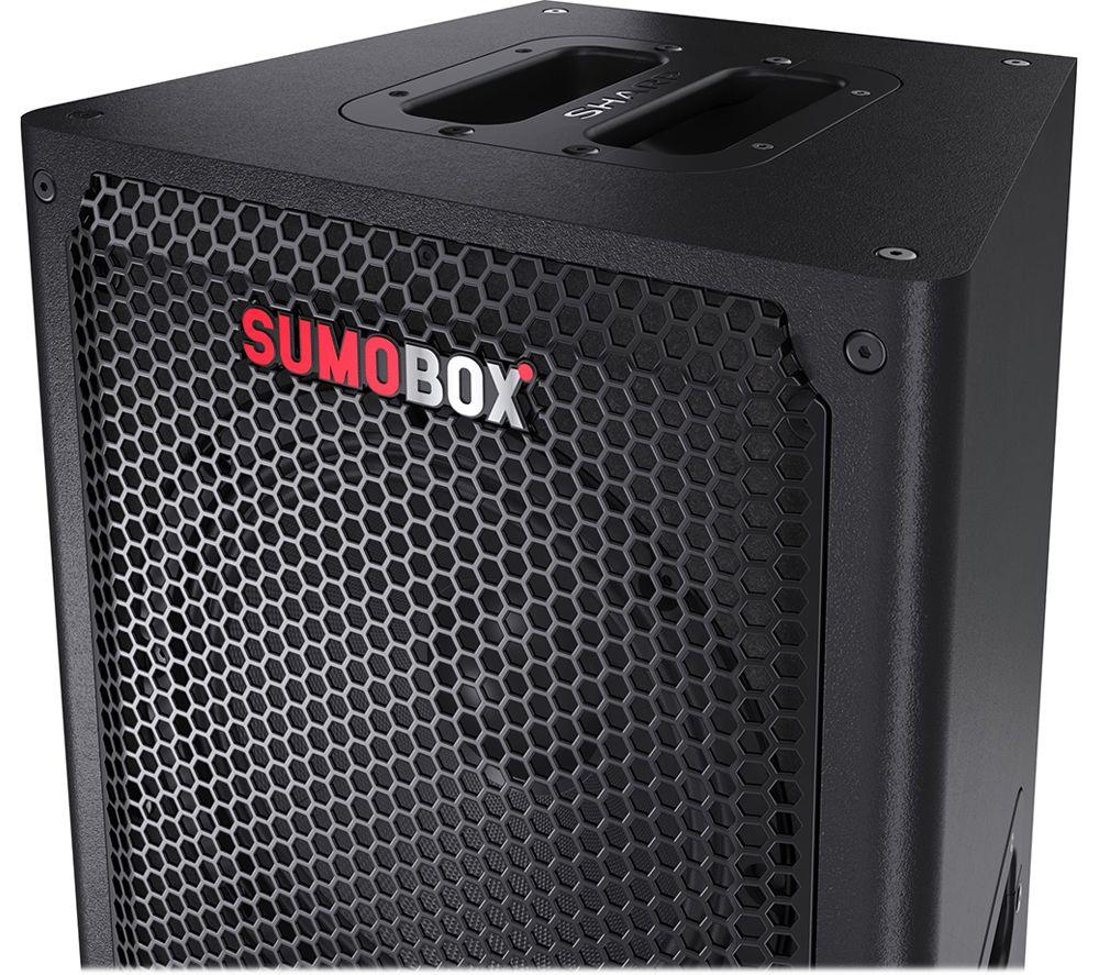 SHARP SumoBox CP-LS100 Portable Bluetooth Megasound PA Speaker - Black