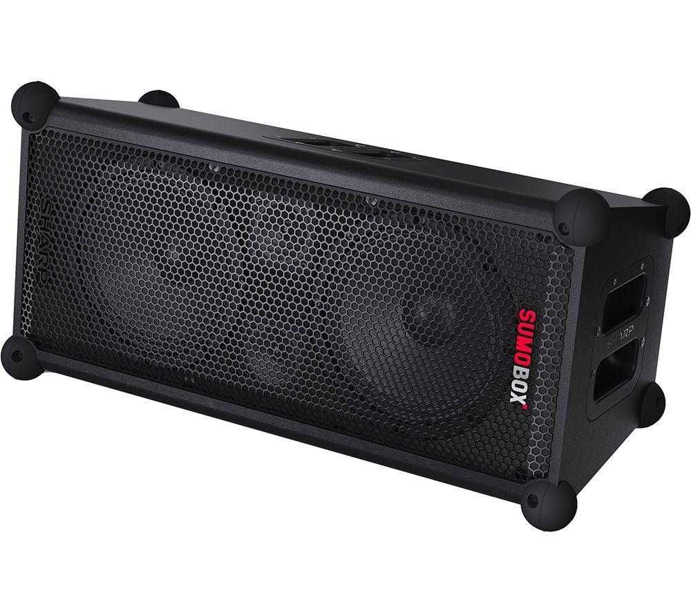 SHARP SumoBox CP-LS100 Portable Bluetooth Megasound PA Speaker - Black