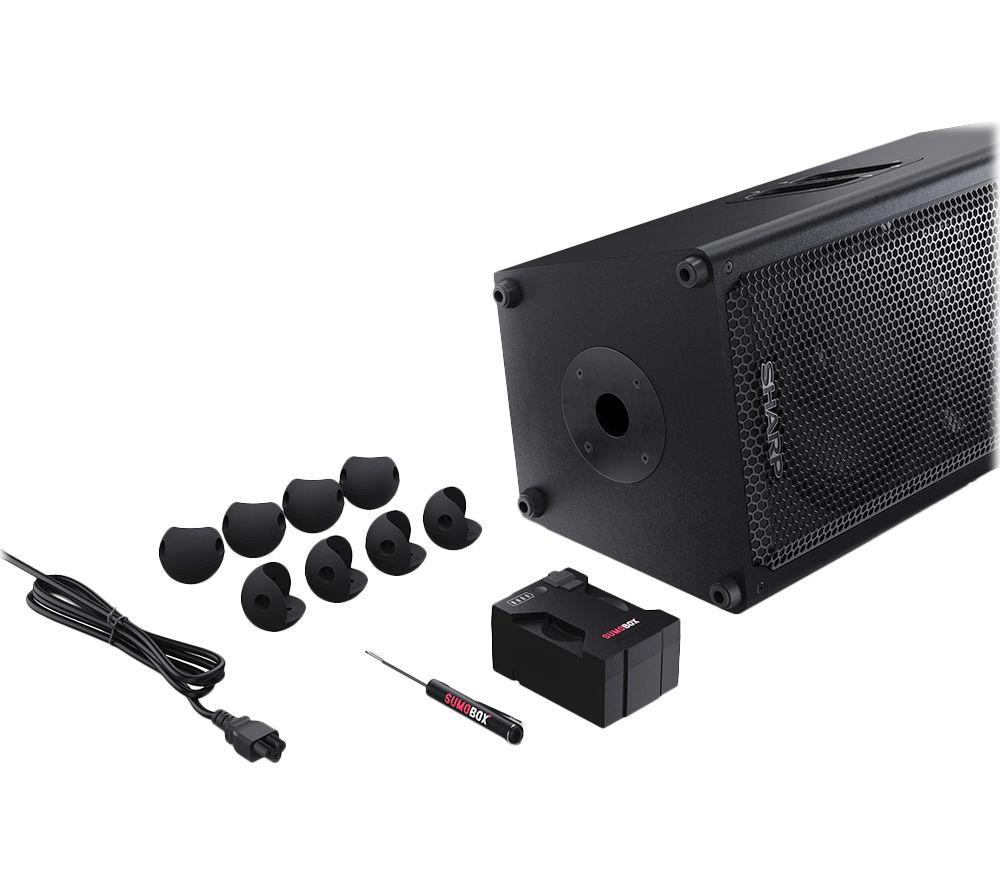SHARP SumoBox CP-LS100 Portable Bluetooth Megasound PA Speaker - Black